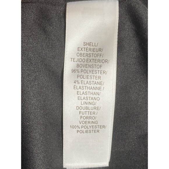 Aidan Mattox Woman’s Foiled Knit Column Gunmet Black Gown SZ‎ 6 - Picture 8 of 11